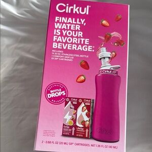 Cirkul Pink water bottle
